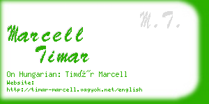 marcell timar business card